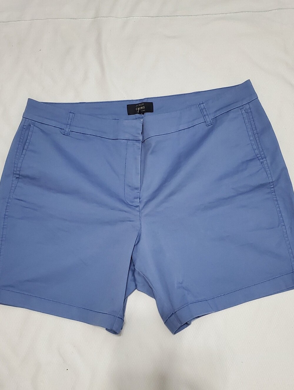 J. Crew Chino Sky Blue High Rise Tailored Shorts Size 20 NEW